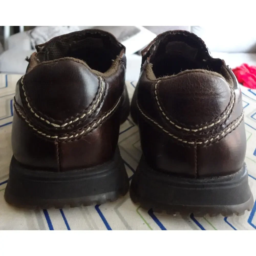 Vintage 90s Bed STU Brown Leather Loafers Chunky Platform Mens 9 Lug Grunge